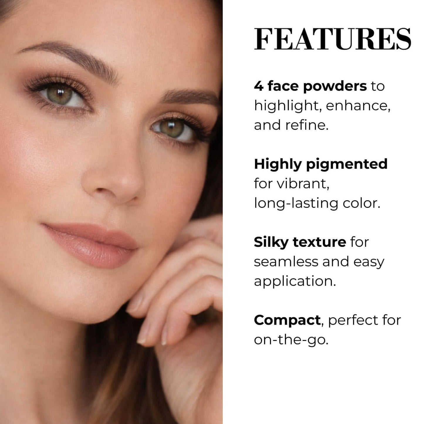 LUMINESS Face Time Essentials Face Palette - Includes Bronzer, Blush, Highlighter, Face Powder and 6 Eyeshadows - Highly Pigmented, Long-Wearing Makeup Palette - Silky Smooth, Easy to Blend