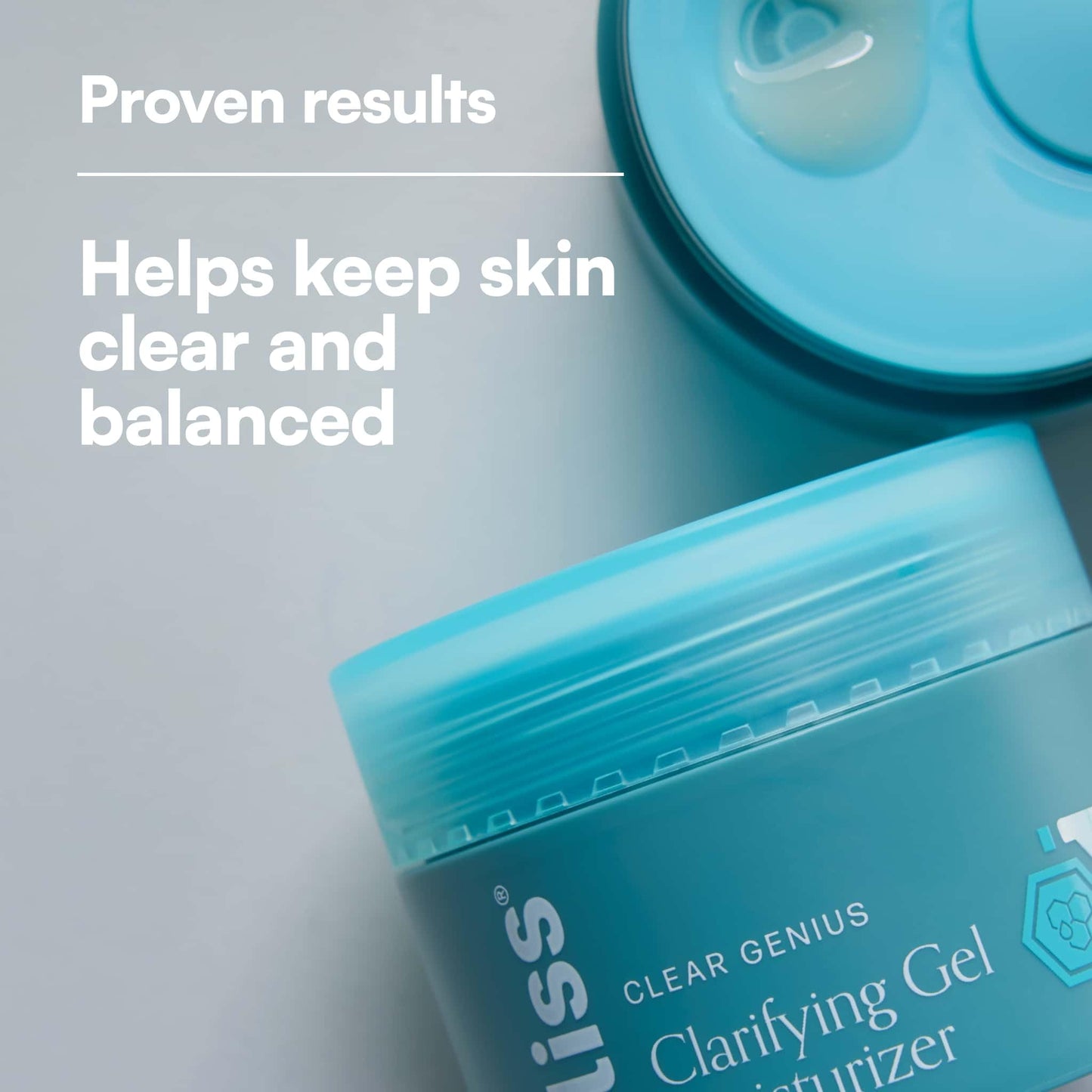 Bliss Clear Genius Clarifying Gel Moisturizer, CLARITY 5 Complex with Salicylic Acid, Niacinamide & Witch Hazel for Blemish-Prone & Oily Skin, Minimizes Pores, 1.7 fl oz
