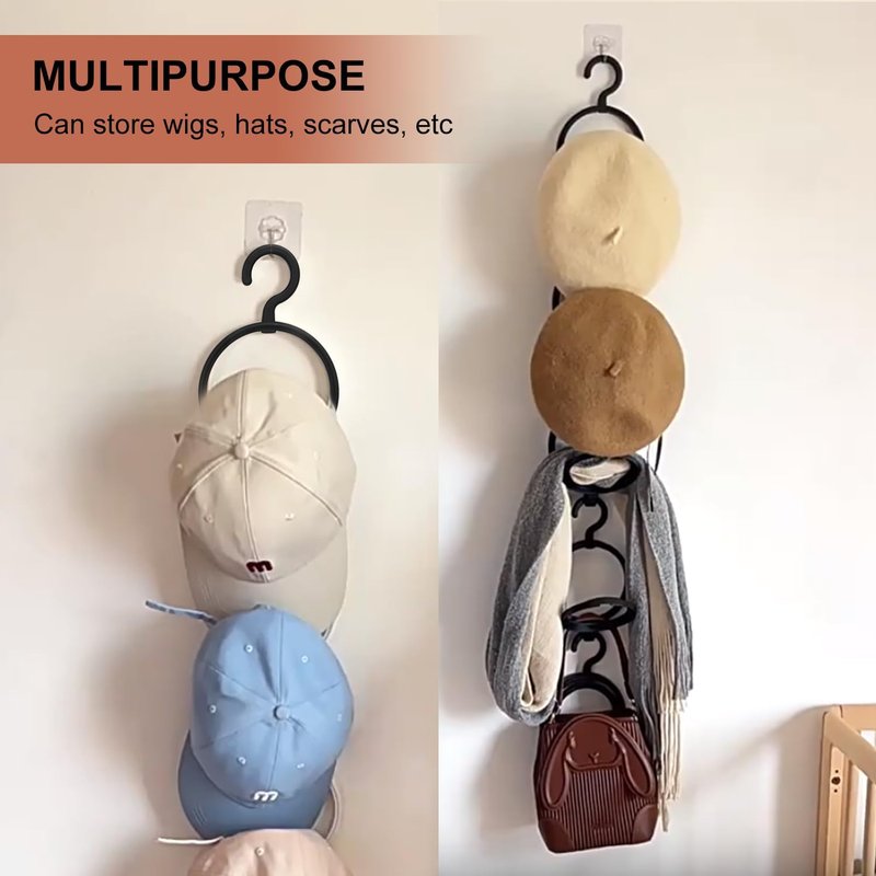 Wig Hanger Storage Solution - 20-Pack Versatile Stand for Organized Display | Portable Wig Holder