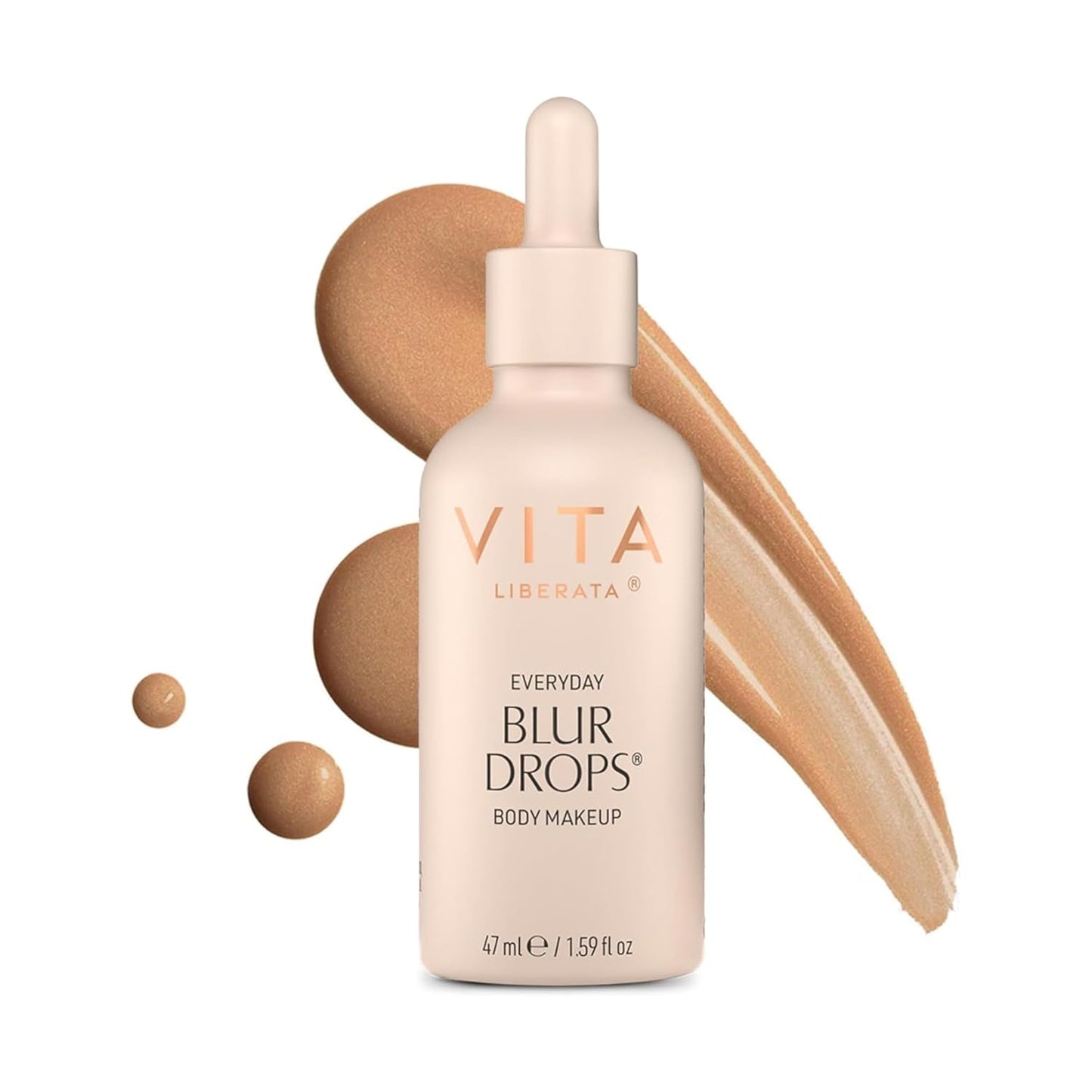 VITA LIBERATA Everyday Body Blur Drops - Medium Tanning Drops for Matte Satin Finish | 1.59 Fl Oz