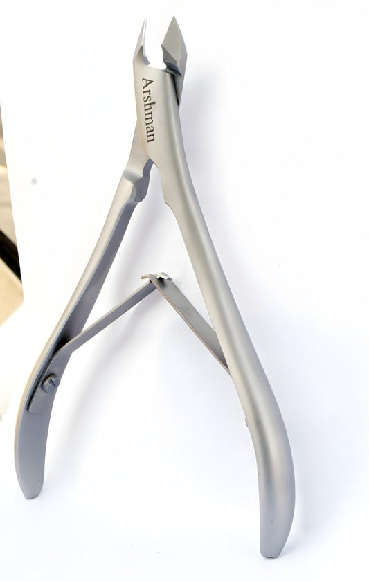 Cuticle Nippers Cuticle Clippers Trimmer Jaw Extremely Sharp Blades Stainless Steel Pusher Cutter Remover Pedicure Manicure Nail Nipper Tools with Double Spring