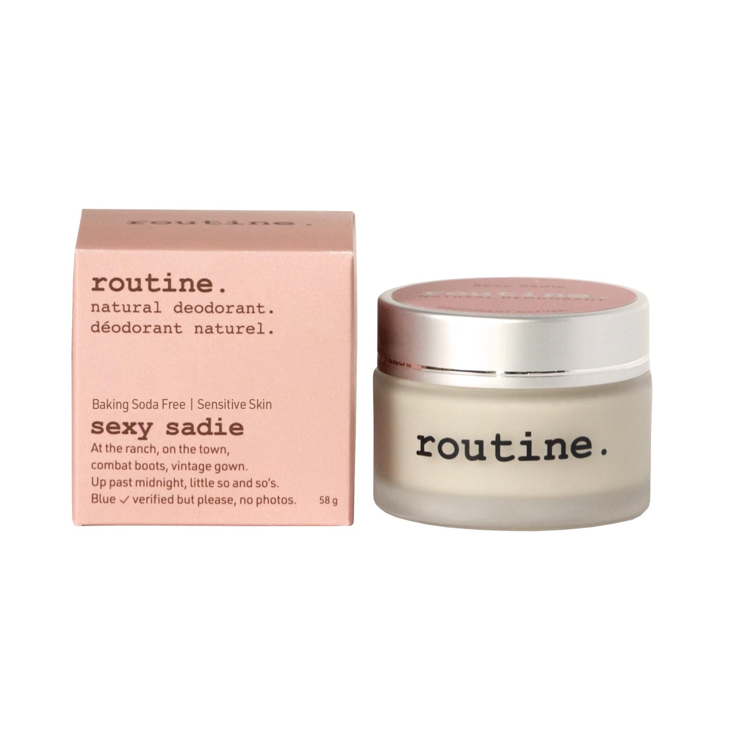 Routine. Natural and Aluminum Free Deodorant (2 Fluid Oz.) for Women and Men | SexySadie No Baking Soda | Ylang Ylang, Sweet Orange, Vanilla & Cinnamon (Cream Jar Formula)
