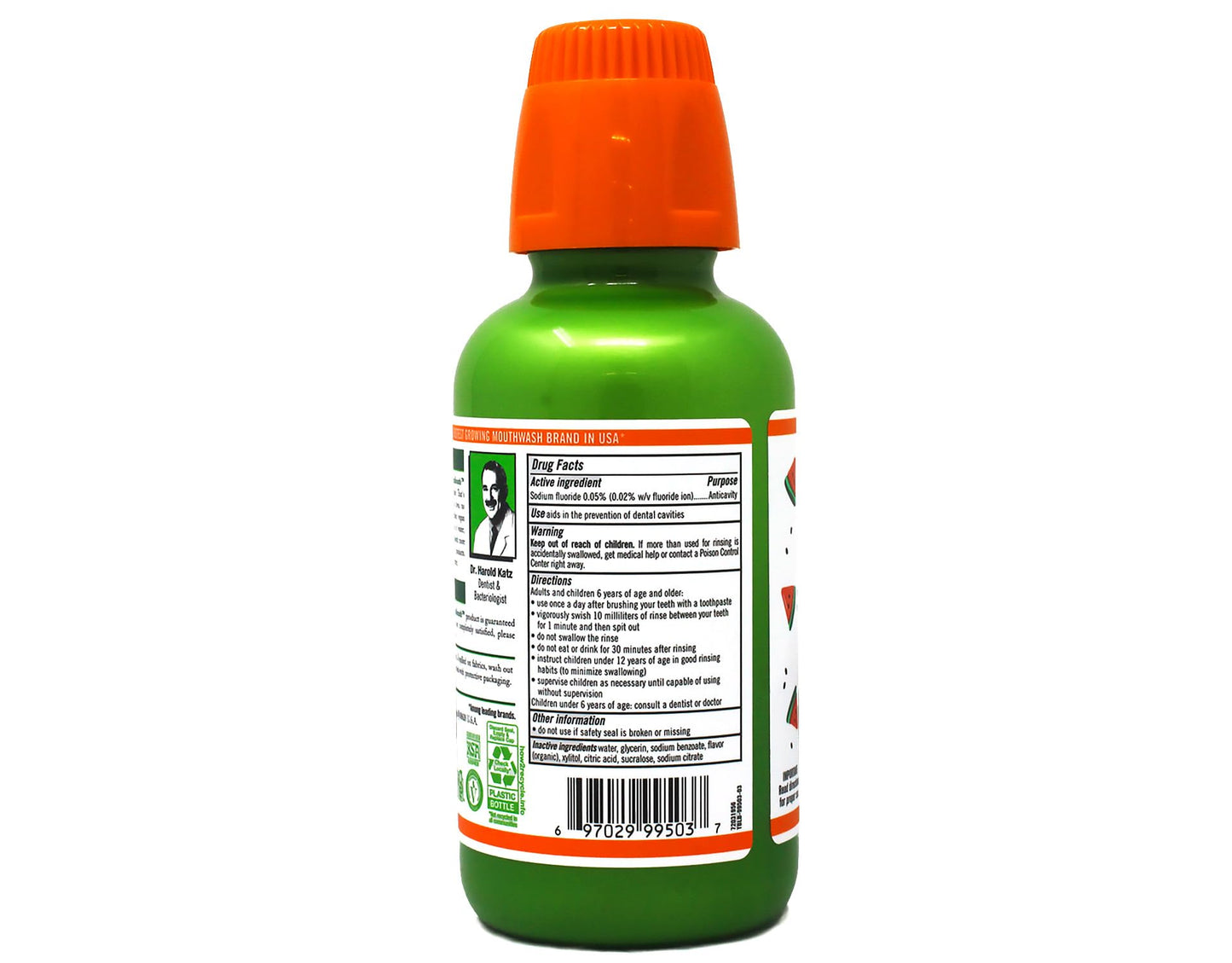TheraBreath Kids Mouthwash with Fluoride, Organic Strawberry Splash, Anticavity, 10 fl oz & TheraBreath Kids Mouthwash with Fluoride, Organic Wacky Watermelon, Anticavity, 10 fl oz