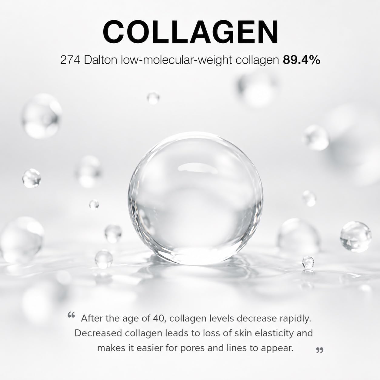 AROCELL Super Collagen Booster Bubble Serum 70ml / 2.36 fl oz – Korean Face Serum Anti Aging Collagen Peptide, Firming Hydrating Wrinkle Care, Elasticity Boosting, Pore Minimizing Effect