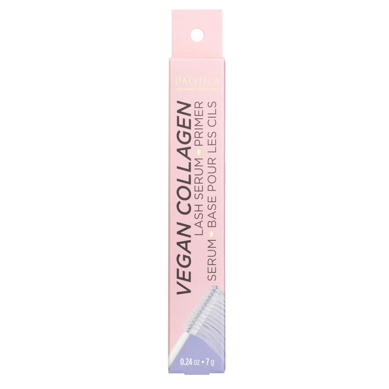 Vegan Collagen Eye Lash Serum & Clear Mascara Primer - Conditioning Formula with Vitamin B & E for Longer, Fuller Lashes
