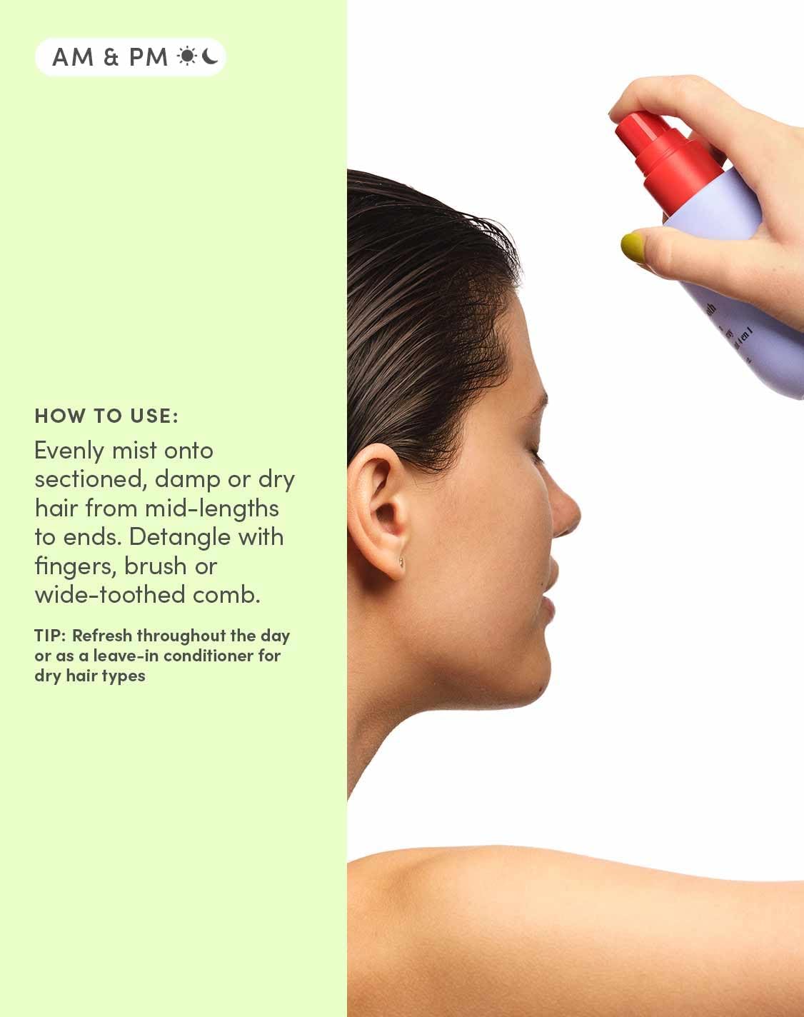 Evereden Kids 4-in-1 Detangler Spray, Silicone-Free, EWG Verified, Vegan