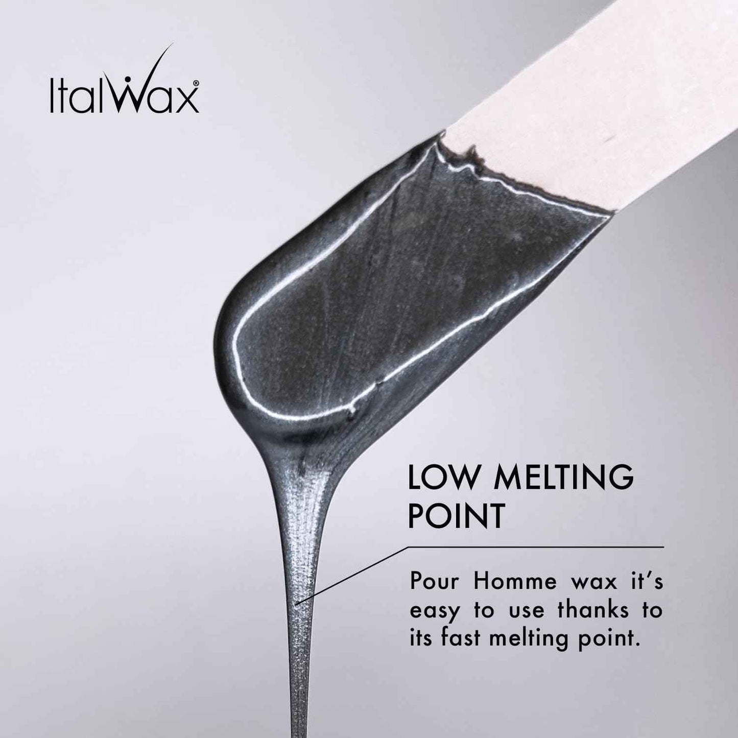 Italwax Pour Homme - 500g / 1.1lb - Hard wax beads for hair removal - Special for man - Natural formulation - Easily removes coarse hairs - Ideal for barber shops
