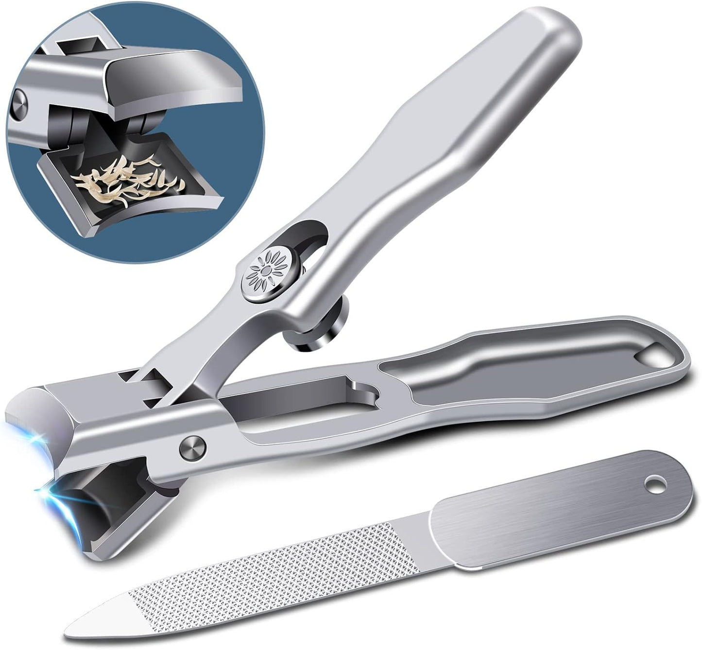 German Nail Clippers - Heavy Duty Toe & Fingernail Clippers for Thick Nails | Ultra Sharp Stainless Steel, Portable Design