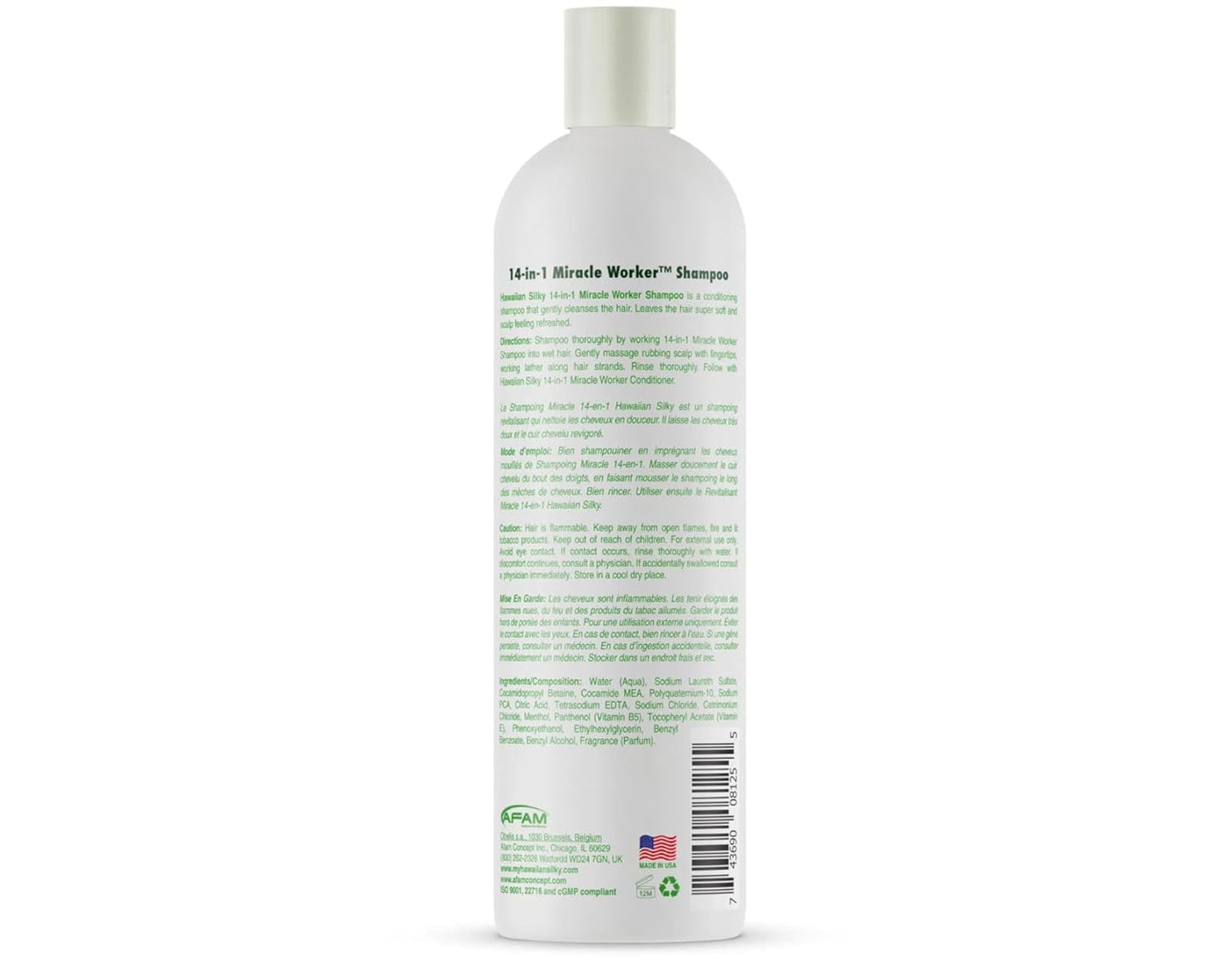 Hawaiian Silky 14-in-1 Miracle Worker Hair Care Set - Shampoo, Conditioner & Activator Spray | 16 Fl Oz Each