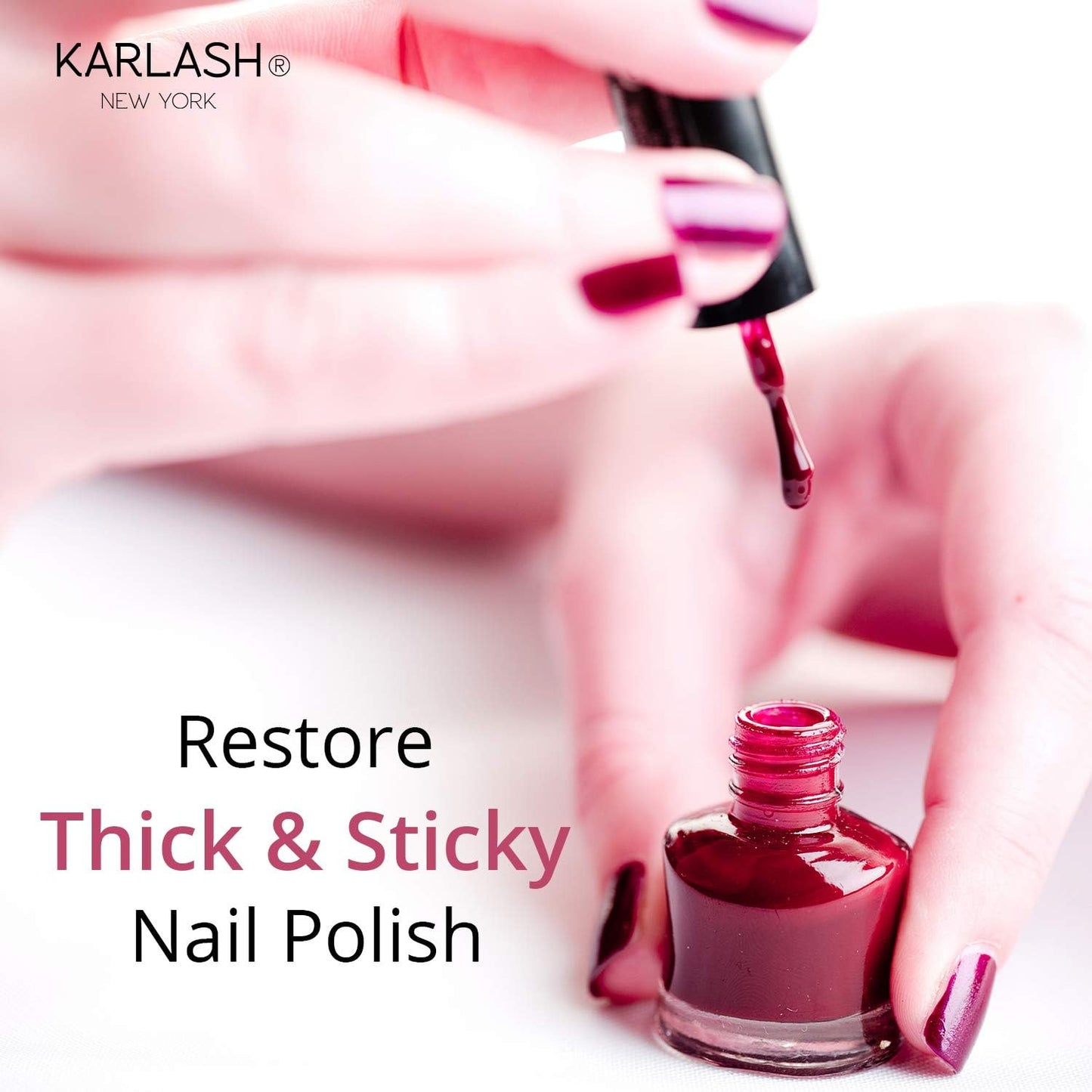 Karlash Nail Polish Thinner - Restore Thick & Sticky Polish | 4 oz Refill