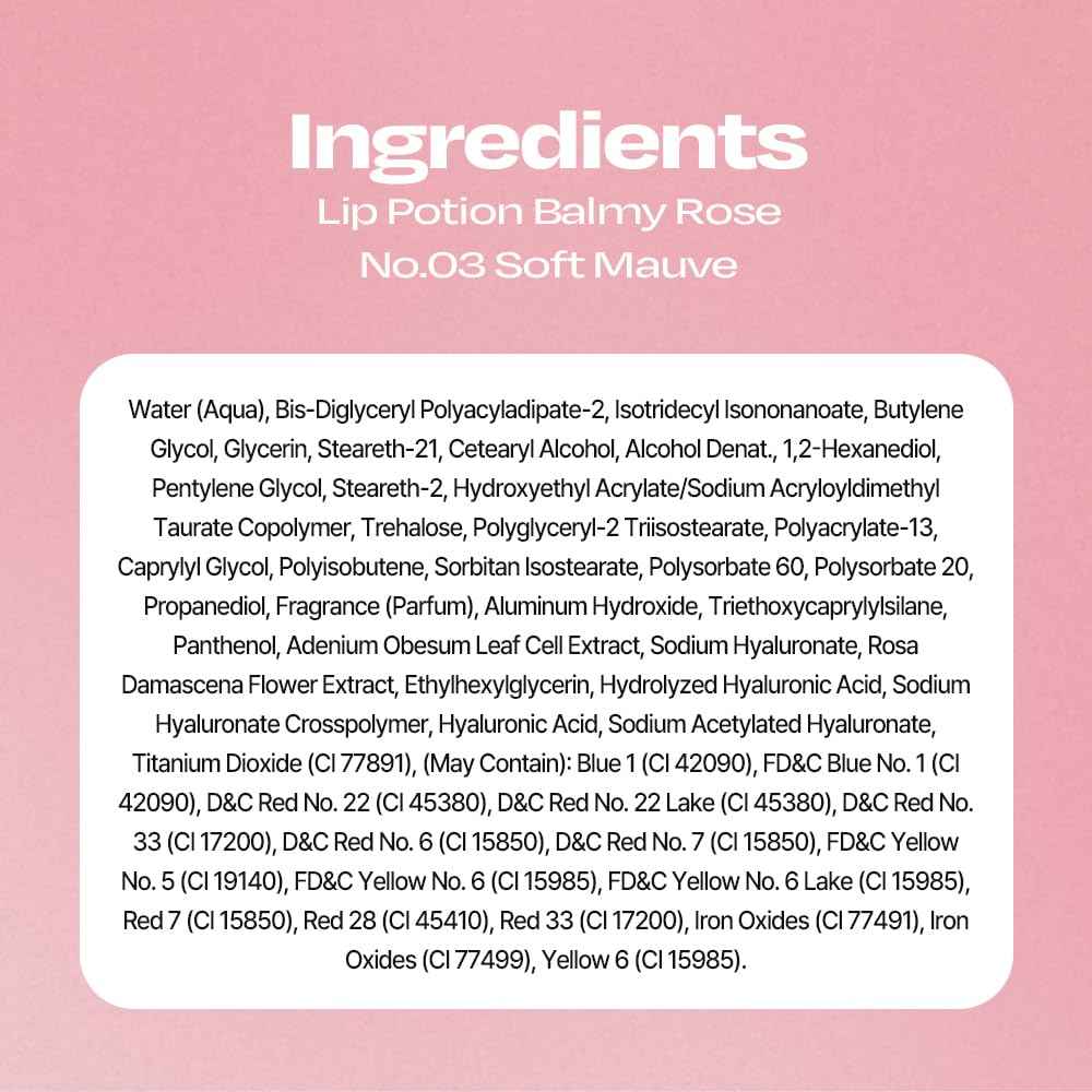 alternativestereo Lip Potion Balmy Rose | Creamy, Hydrating, Rosy Lip Tint with a Subtle Glow | 0.3 Oz (No.3 Soft Mauve)