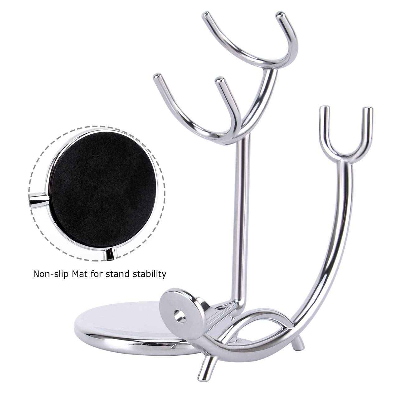 SANWA Grooming Shaving Kit for Men,Shaving Razor and Brush Stand with Stainless Steel Shaving Soap Bowl