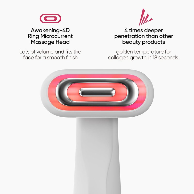 SmoothGlow 2.0 Pro 4D LED Red Light Therapy Wand - Anti-Aging Treatment for Face & Neck | Perfect Holiday Gift for Women
