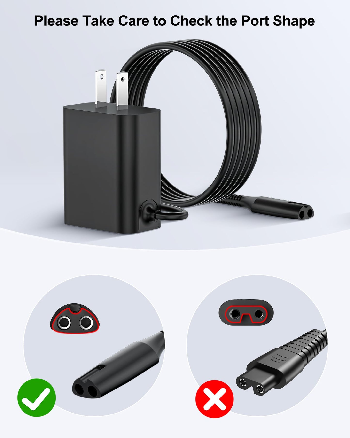 VHBW 4.5V for Babyliss Pro Trimmer Charger Cord Compatible with BaBylissPRO FXFS2/FXX3S Trimmer & Clipper 6FT Charging Power Cord