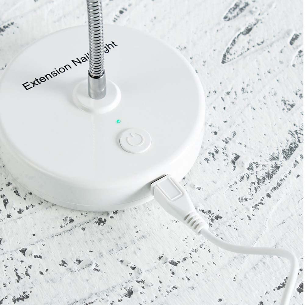 3W UV/LED Nail Lamp - Portable Rechargeable Gooseneck Design | Flash Cure Light for Gel-X & Semi-Cured Gel Strips