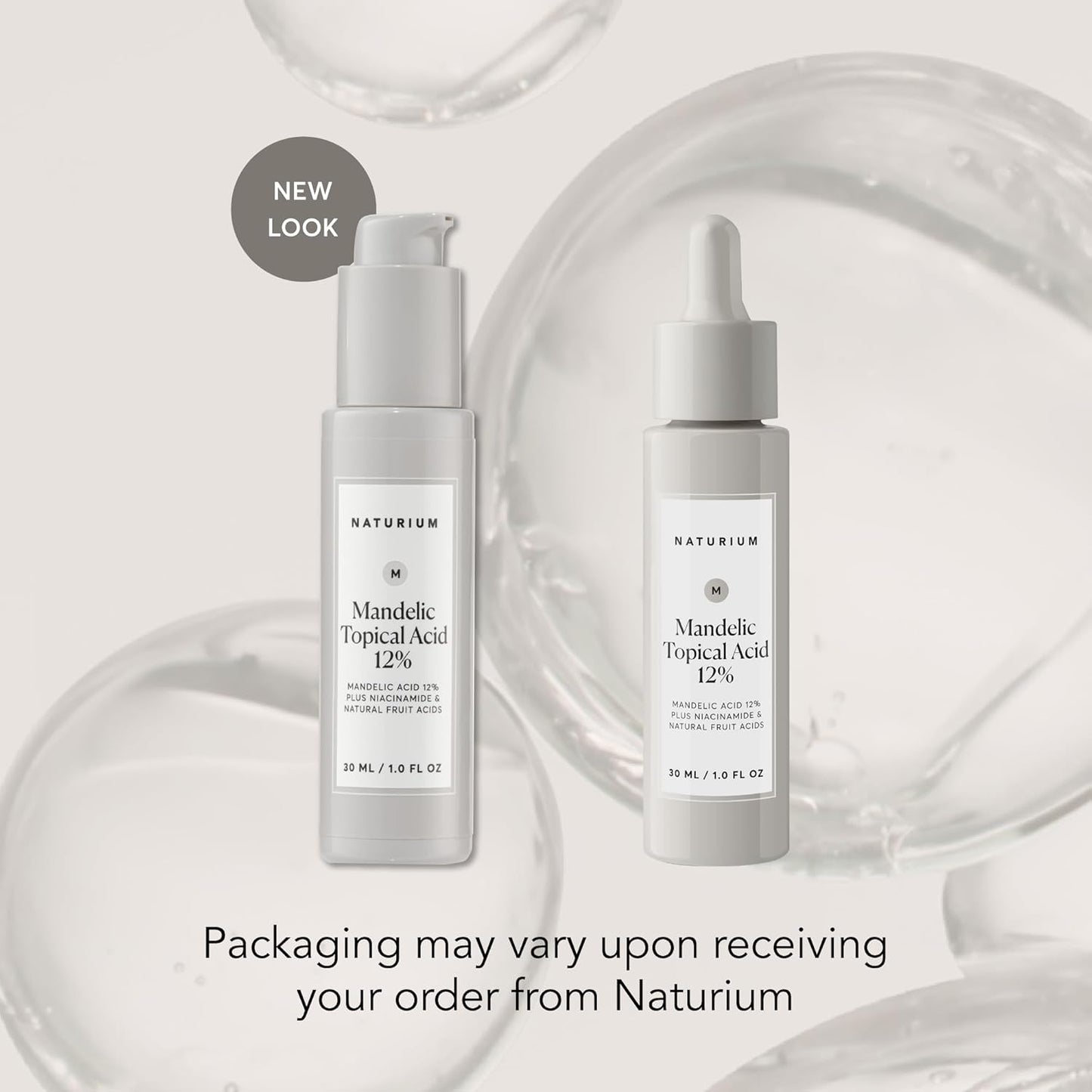 Naturium Mandelic Acid 12% Serum - Anti-Aging Formula with Niacinamide & Fruit Acids | 1 oz