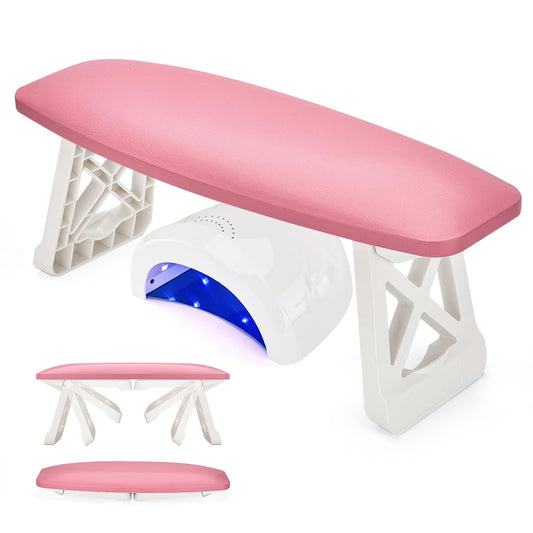 Nail Arm Rest for Nails Tech Must Have, 15.2 Inches Large Foldable Hand Rest Foot Stand Cushion Pillow for Clients, Manis & Pedis Supplies for Nail Stations