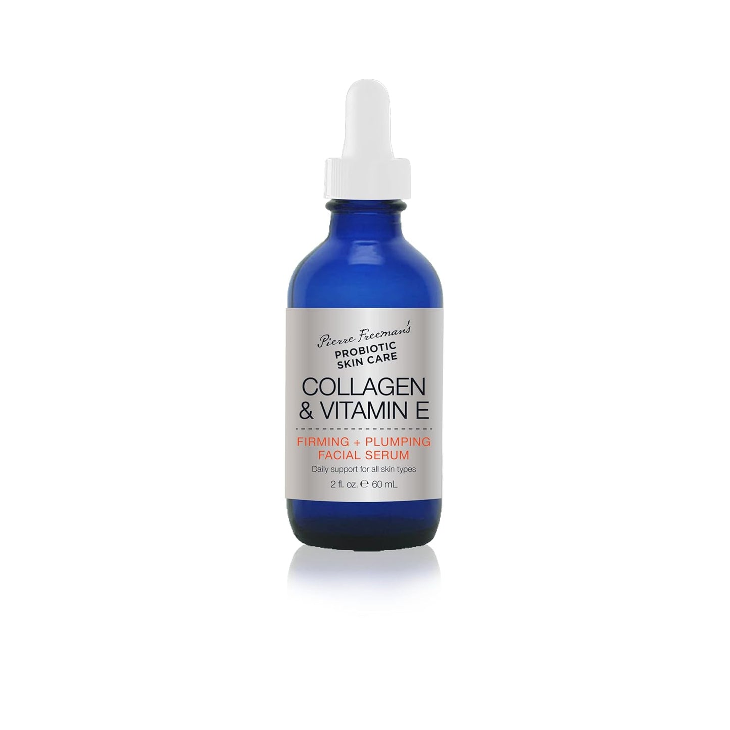 Probiotic Skin Care Facial Serum - Collagen & Vitamin E for Firming & Plumping | 2 oz
