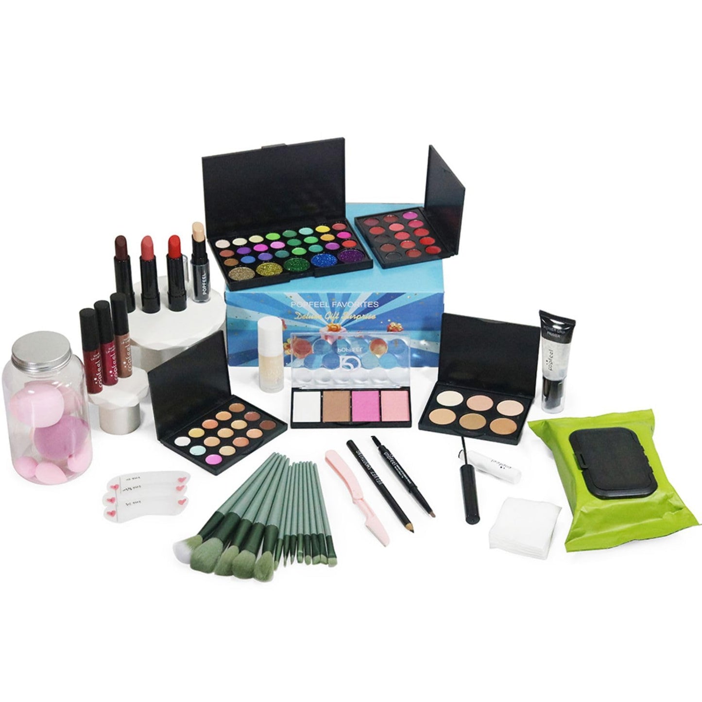 Melearch Makeup Set Box, Festival Surprise Assortment Gift with Professional Makeup Products, Cosmetics Set Party Favors for Women Girls Teenager, Vegan & Cruelty-Free, Set D