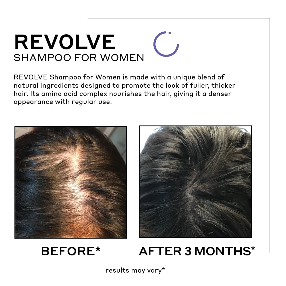 ZENAGEN Revolve Women's Thickening Shampoo | Supports Appearance of Fuller, Healthier-Looking Hair, Developed for Fine & Visibly Thinning Hair, Plant-Based, 5-Minute Treatment, 473 mL / 16 oz