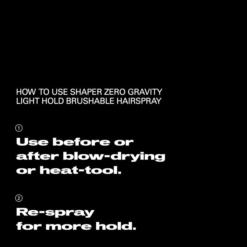 Sebastian Professional Shaper Zero Gravity Hairspray | Brushable-Lightweight, Flexible Hold | 10.6 oz | Packaging May Vary