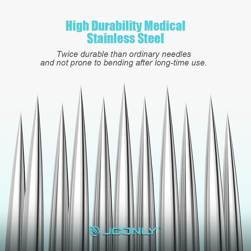 JCONLY VETAR TATTOO CARTRIDGE NEEDLES - 20Pcs Tattoo Needles #10 Bugpin 27 Curved Magnum Tattoo Cartridges 1027CML Tattoo Needles Diameter 0.30mm Long Taper 5mm Cartridges