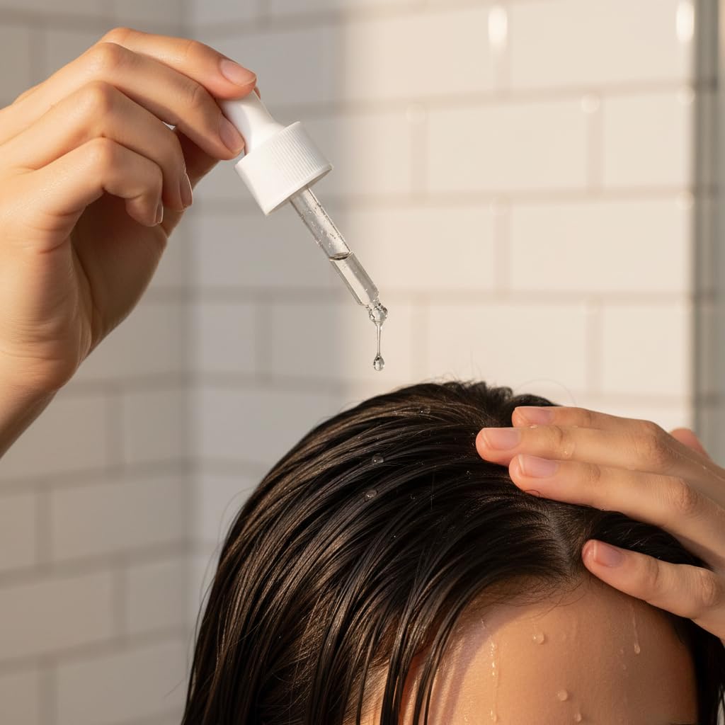 Sheet - Hair Growth Treatment Shampoo & Serum Kit - 8.45 fl oz shampoo + 2 fl oz tonic - 3% Baicapil complex - Water-based sulfate-free formula for fuller-looking hair
