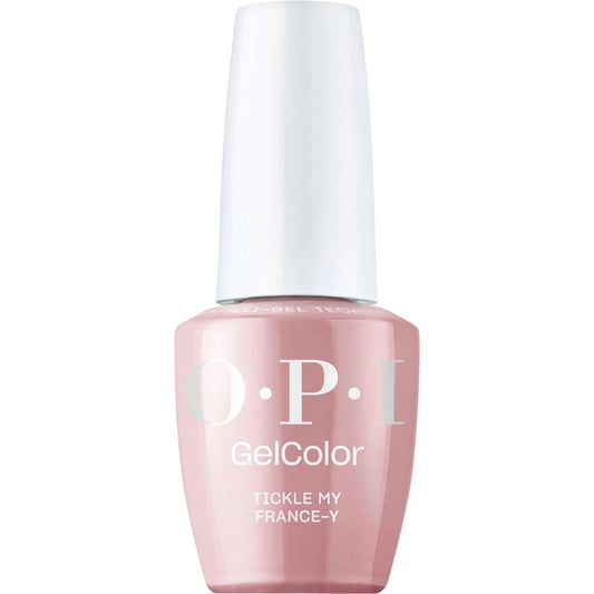 OPI GelColor Tickle My France-y | Opaque Neutral Nude Pink Crème LED Cure Gel Nail Polish | Salon-Quality Shine, Long-Lasting Wear | Vegan & HEMA Free | 0.5 Fl Oz
