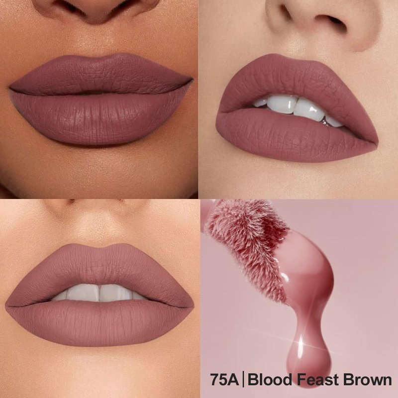 Matte Velvet Lip Stain - Long-Lasting Transfer-Resistant Liquid Lipstick | Lightweight Non-Sticky Formula, Misty Matte Finish