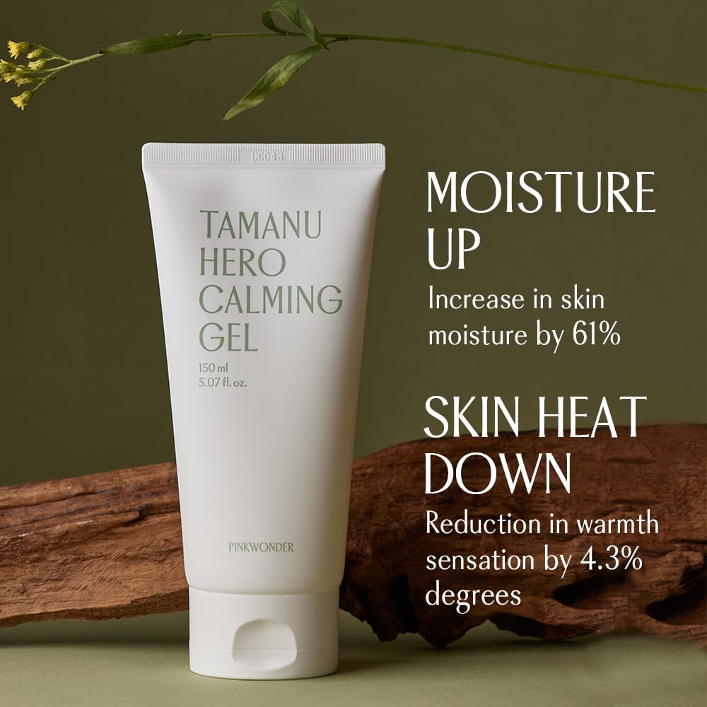 Tamanu Hero Calming Gel - Organic Cooling Relief for Skin & Sunburn | 5.07oz (150ml)