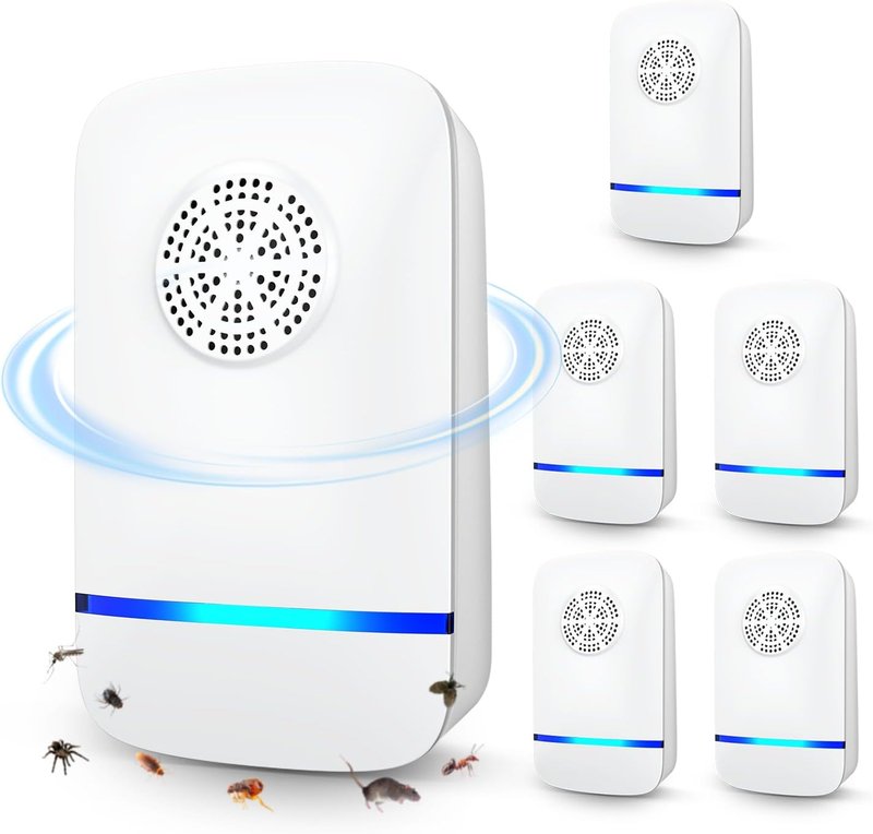 Ultrasonic Pest Repeller - 6 Pack Indoor Plug-In Device for Mice, Roaches, Spiders & Flying Insects | Quiet & Safe Home Use
