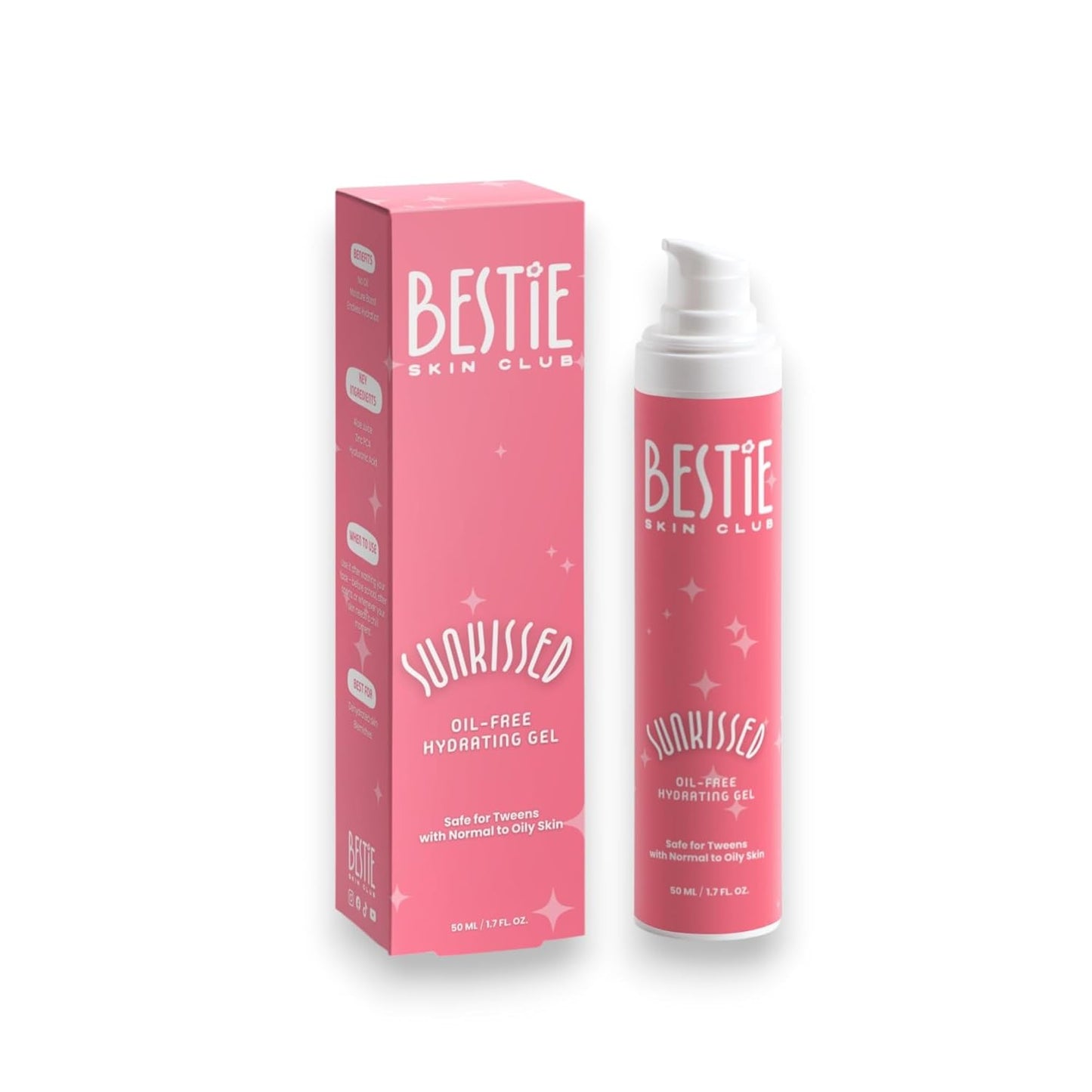 Sunkissed Oil-Free Hydrating Gel - Lightweight Moisturizer for Normal to Oily Skin | 1.7 fl oz