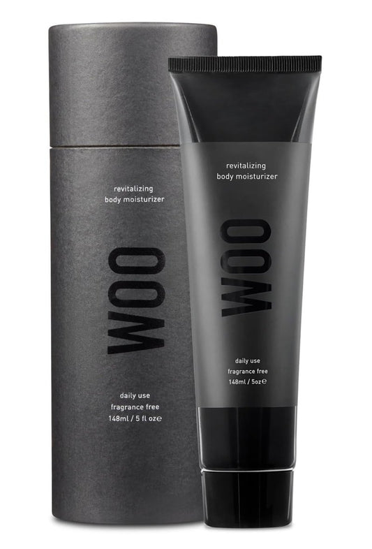 WOO SKIN Revitalizing Body Moisturizer - Lightweight Fragrance-Free Hydration for Dry, Sensitive and Tattooed Skin with Ceramides, Green Tea Extract and Vitamin E