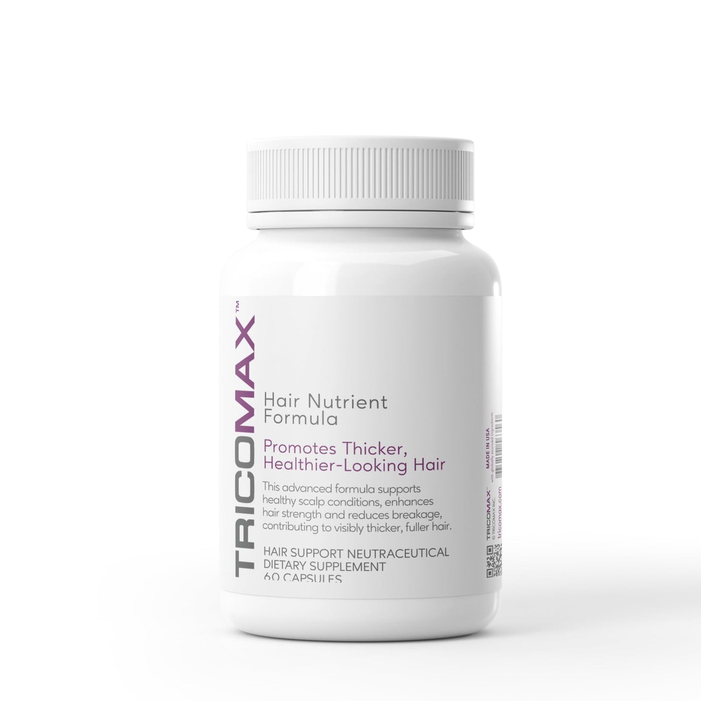 Hair Growth Supplement -Supports Thicker, Fuller Hair & Reduced Shedding – Clinically Studied Ingredients – Biotin, Saw Palmetto, Amino Acids, & Vitamins – 2 Capsules Daily (60 Capsules)