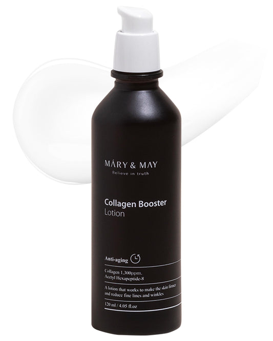 Mary&May Collagen Booster Lotion - Anti Aging, Firming and Elasticity Care with Peptides - Korean Skincare, EWG Green Grade, Hypoallergenic, 4.05 fl.oz.