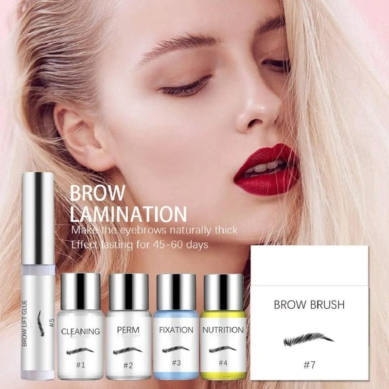 SUNSENT Eyebrow Lamination Kit – DIY Brow Lift Kit for Fluffy, Natural & Fuller Brows, At-Home Brow Perm & Styling Tools, Easy to Use, Long-Lasting Salon Results Up to 6 Weeks