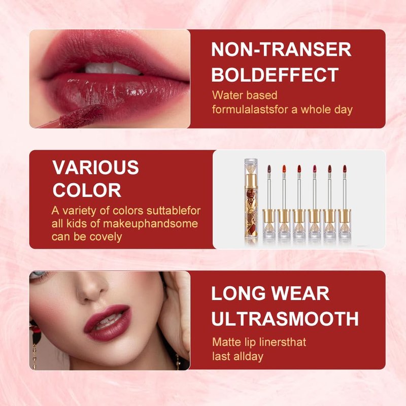 Matte Velvet Lip Stain - Long-Lasting Transfer-Resistant Liquid Lipstick | Lightweight Non-Sticky Formula, Misty Matte Finish