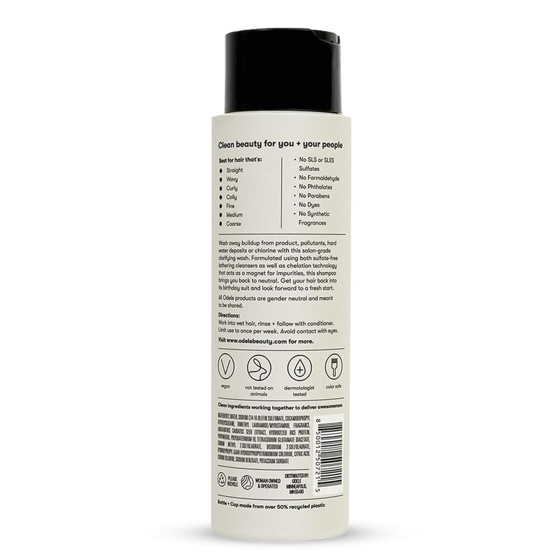 Odele Clarifying Shampoo - Sulfate-Free Deep Clean for All Hair Types | 13 Fl Oz