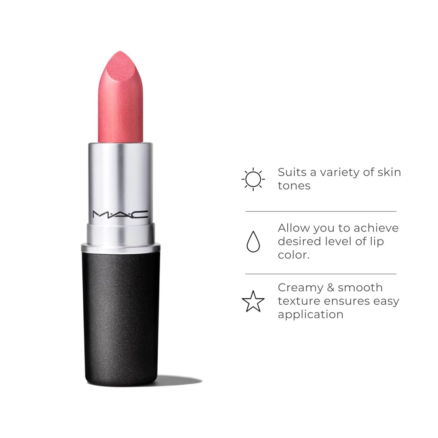 MAC Frost Lipstick - Bombshell Shade | Long-Lasting, Moisturizing Formula