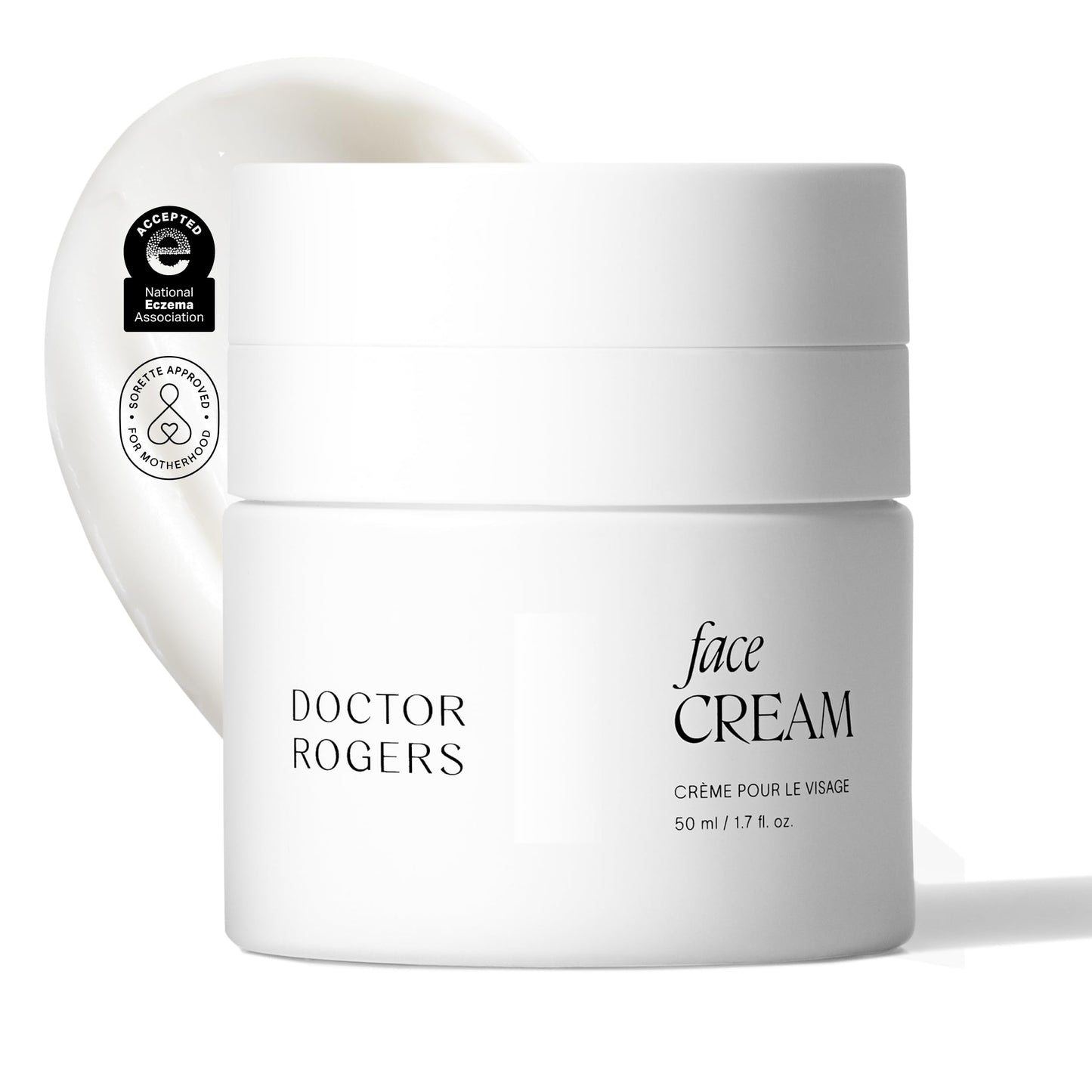 Doctor Rogers Face Cream for Intense Hydration, Anti-Aging Moisturizing Lotion to Reduce Fine Lines and Wrinkles, Brighter Complexion, Skin Barrier Protection for Day or Night, 1.7 Oz (50ml)