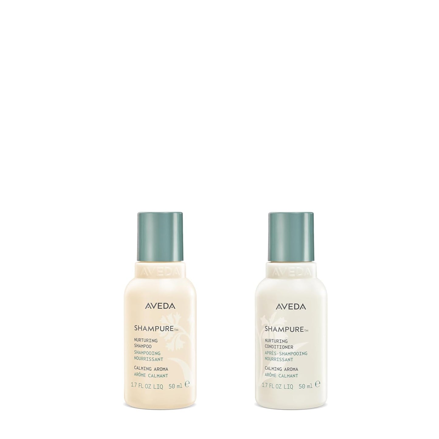 Aveda Shampure Nurturing Shampoo & Conditioner Duo - Daily Care for Normal to Medium Hair | Lavender & Ylang Ylang Aroma | Travel Size