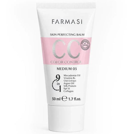 Farmasi CC Cream, Hydrating, Light Coverage, SPF 25, Medium, 1.7 fl oz
