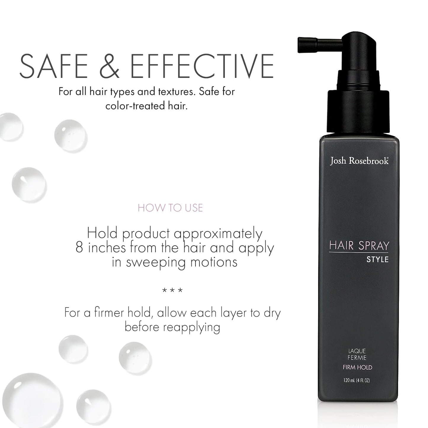 Josh Rosebrook Hair Spray - Firm Hold Natural Finishing Spray 120mL / 4oz