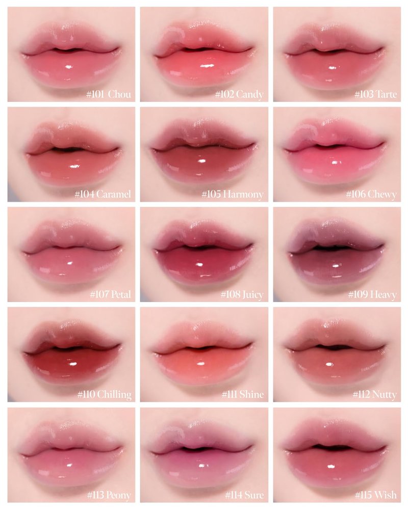CORALHAZE Glow Lock Jelly Tint 109 Heavy, Hydrating Water Glow Lip Stain, Non-Sticky Juicy Gloss, Long Lasting Glass Shine & Dewy Finish, Lightweight Moisturizing Lip Care, Korean Makeup
