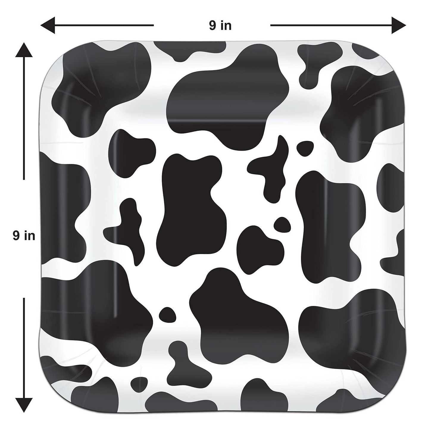 Beistle Cow Print Plates