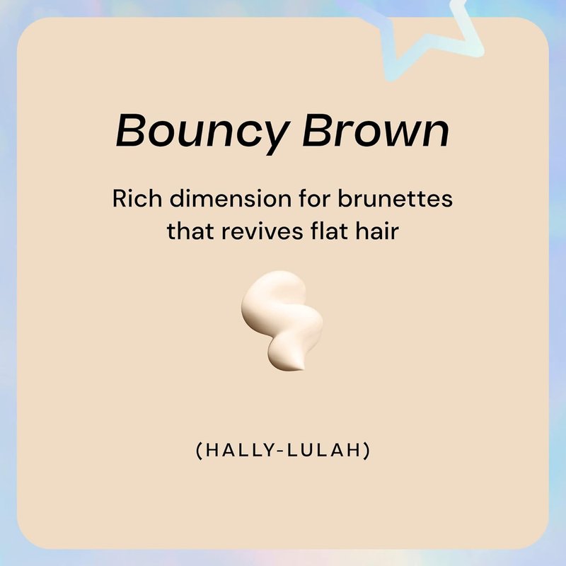 Hally Hair Fluffy G Hair Gloss - Brown Color Glaze for High Shine, Vibrant & Fuller-Looking Hair | 3.4 fl oz