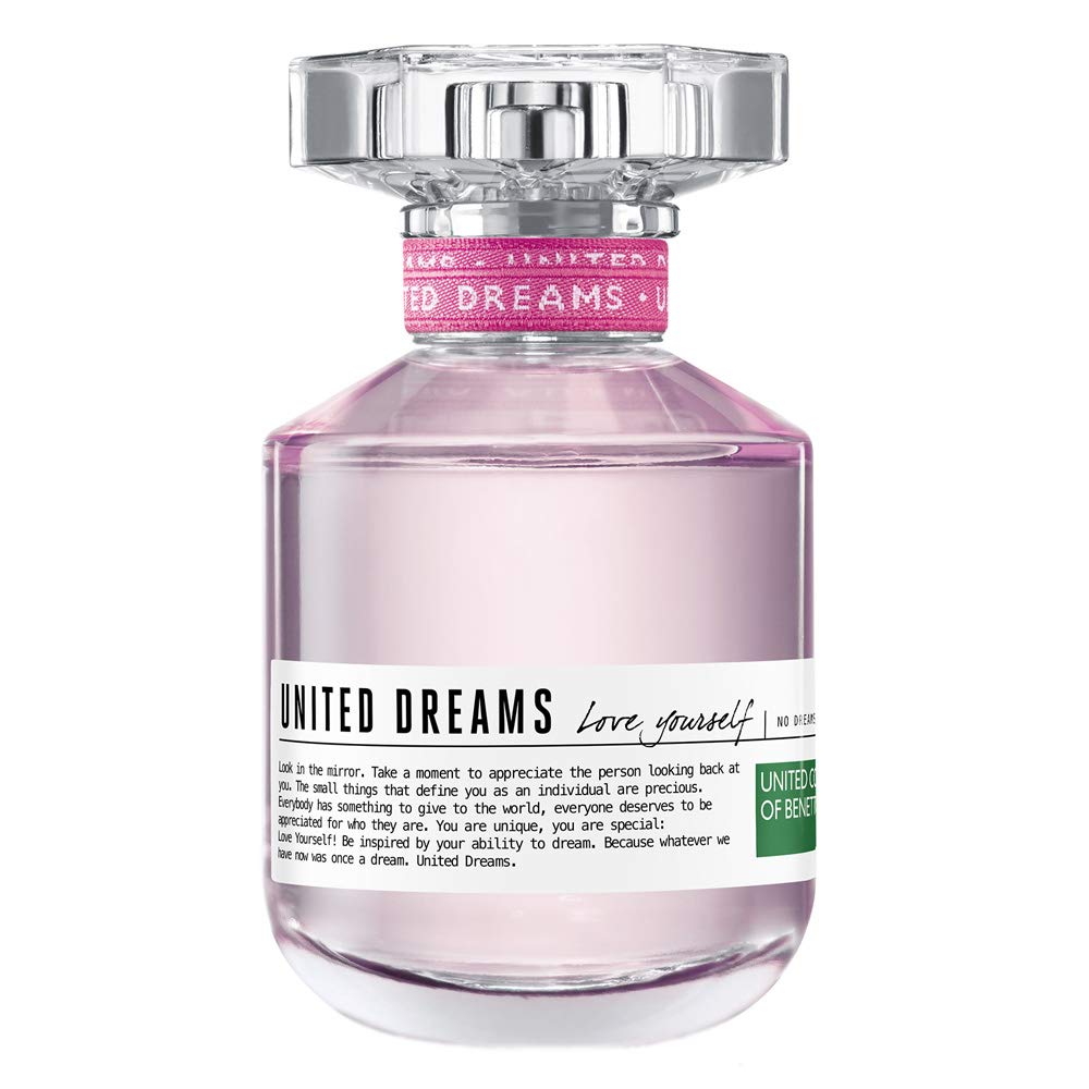 Benetton United Dreams Love Yourself Eau de Toilette Spray for Women, 2.7 Ounce
