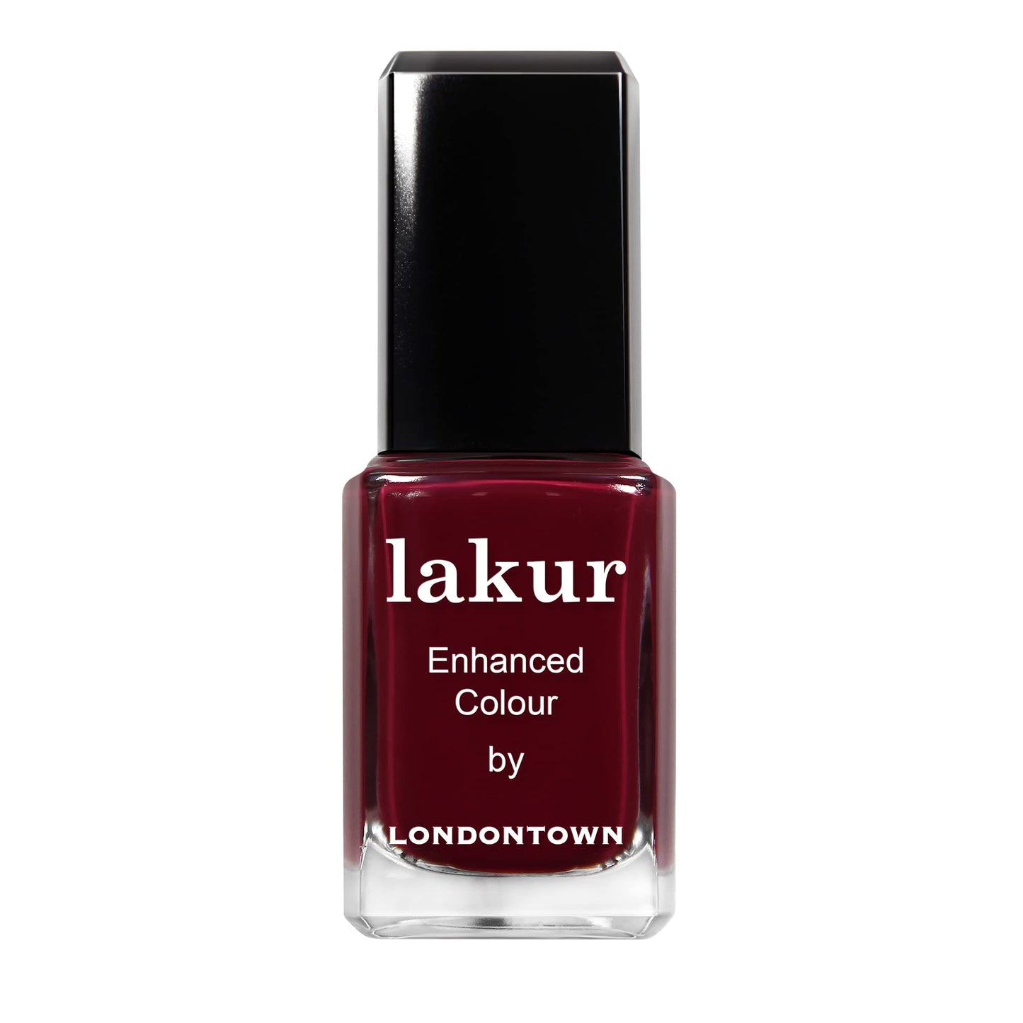 LONDONTOWN Lakur Nail Polish – Red, Guarded Jewel, 0.4 Fl Oz, Long-Lasting, Streak-Free, Chip-Resistant | 21+ Free Non-Toxic Vegan Nail Color, Strengthens & Hydrates Nails