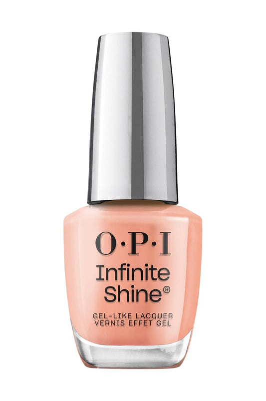 OPI Infinite Shine On a Mission | Sheer Bright Orange Crème Long Wear Gel Like Nail Polish | Vegan, Long Lasting, Streak Free