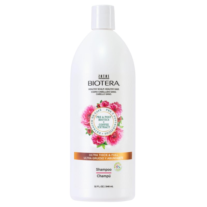 Biotera Ultra Thick & Full Volumizing Shampoo | Fine or Limp Hair | Microbiome Friendly | Vegan & Animal Test Free | Paraben & Sulfate Free | Color-Safe | 32 Fl Oz